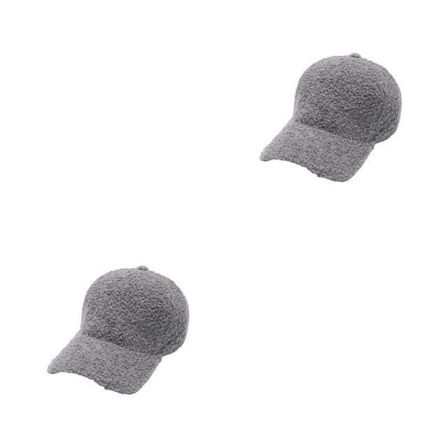 Qarigey Gorras de béisbol de invierno espesar lana de cordero sólido cálido mantenimiento ajustable mujeres sombrero viaje pesca senderismo Type1 NO1