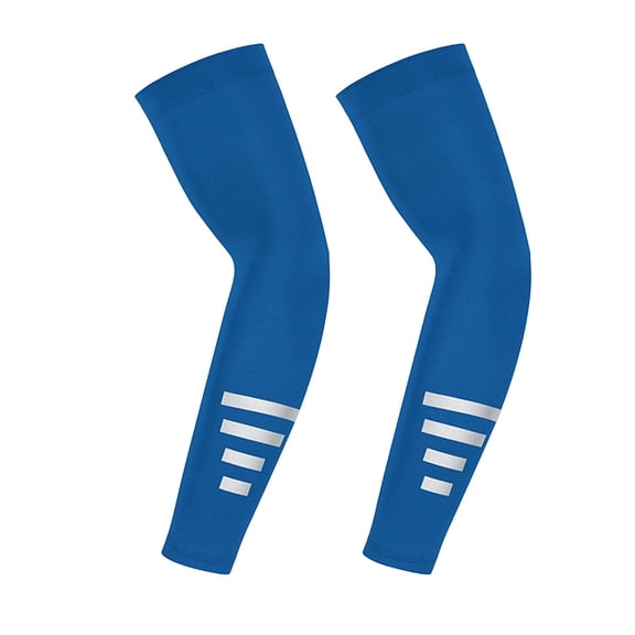 QSAWXQZ Men's Reflective Strip Cooling Arm Sleeves UPF 50  Sun Protection Sleeve Quick Dry Breathable Arm Covers for Gym Outdoor Free Size
