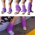 thumbnail image 2 of Milue Women's Faux Furs Leg Warmers Boot Winter Warm Foot Cover Y2K JK Uniform Clothes, 2 of 18