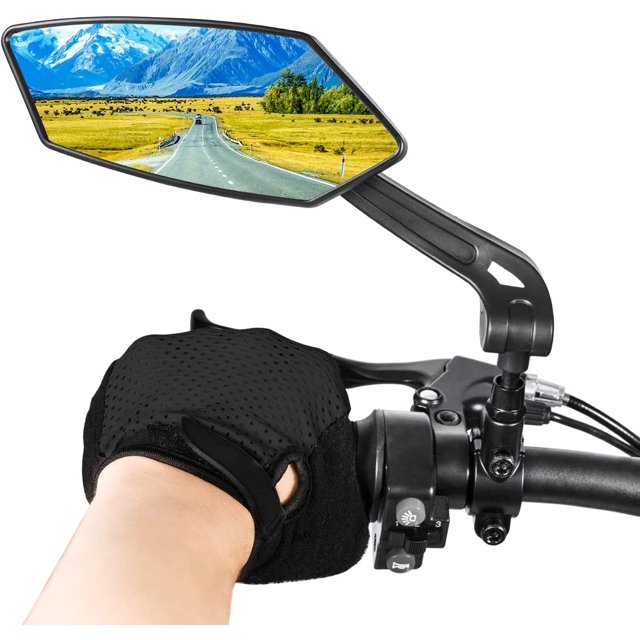 GET IT Left Side-MAGICYCLE 2024 New 360 degree retractable Bike Mirrors Left Handlebar Rear View Mirror E-Bike Mirrors Adjustable Rotatable Safe Wide Angle HD Glass Bicycle Mirrors compatible Handleb…