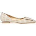thumbnail image 2 of Franco Sarto Women's Tracy Square Toe Ballet Flat Oro Gold 7M, 2 of 5