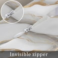 thumbnail image 7 of White Golden Marble Body Pillow Cover 20 x 54 Inch Decorative Pillow Cover Modern Abstract Art Marble Flow Lumbar Pillowcase Seasonal Rectangle Cushion Case for Couch Sofa Bed Living Room, 7 of 7