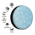 thumbnail image 4 of Gaeub Snowflake Snowing 14-17in Tire Cover, Spare Tire Cover, for Camper Caravan, Trailer, Car, Truck, SUV, Jeep-17 inch, 4 of 6