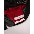 thumbnail image 7 of SiiRoh Kids Girls Sparkly Sleeveless Asymmetrical Gymnastics Leotard Ruched Ballet Lyrical Dance Dress Burgundy 10, 7 of 7