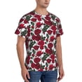 thumbnail image 5 of Rocae Rose Flowers for Men's Moisture-Wicking Crew Tee - T-Shirt for Sports, Outdoor Activities, and Casual WearXX-Large, 5 of 9