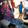 thumbnail image 4 of Uourmeti 1 Pack Car Seat Towel Cover Easy Install, Compatible with Van Truck Bucket Seat, Stain Resistant Terry Cloth Car Seat Cover, Halloween Owl Bat Design, 4 of 7