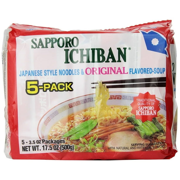 stickerless New [SAPPORO ICHIBAN] Ramen Noodles, Soy Sauce Flavor, No.1