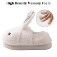 thumbnail image 3 of Sogetch Womens Cute Bunny Slippers Soft Warm Fuzzy House Shoes, 3 of 6