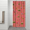 thumbnail image 3 of Ice Cream Dessert Pattern Shower Curtain - Colorful Sweet Treats Waterproof Bathroom Curtain with Hooks, 36x72 Inch Fade-Resistant Quick-Dry Machine Washable Hotel Style, 3 of 5