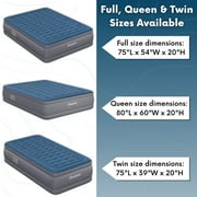 Beautyrest Extraordinaire 20” Queen Size Air Mattress with Built-in Pump - Blow-up Mattress Best for Camping & Guests,