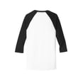 thumbnail image 4 of District Very Important Tee 3/4-Sleeve Raglan Dt6210 - Black/ White - XS, 4 of 4