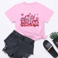 thumbnail image 4 of Axdhxbd Breast Cancer Shirts for Women Loose Casual Short Sleeve Crew Neck Tshirts Pink Ribbon Graphic Tees Breast Cancer Awareness Tops Pink L, 4 of 4