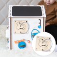 thumbnail image 1 of Accesorios Sensoriales de Madera, Juguetes Educativos de Aprendizaje Temprano, Juegos de Juguetes s, Juguetes Montessori para en Edad P CUTICAT Material de tablero ocupado, 1 of 8