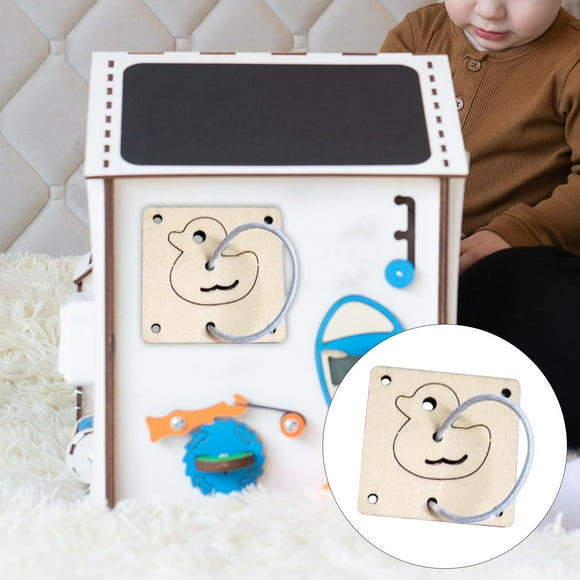 Accesorios Sensoriales de Madera, Juguetes Educativos de Aprendizaje Temprano, Juegos de Juguetes s, Juguetes Montessori para en Edad P CUTICAT Material de tablero ocupado