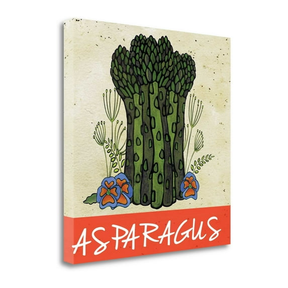 Tangletown Fine Art 'Asparagus' Graphic Art Print on Canvas