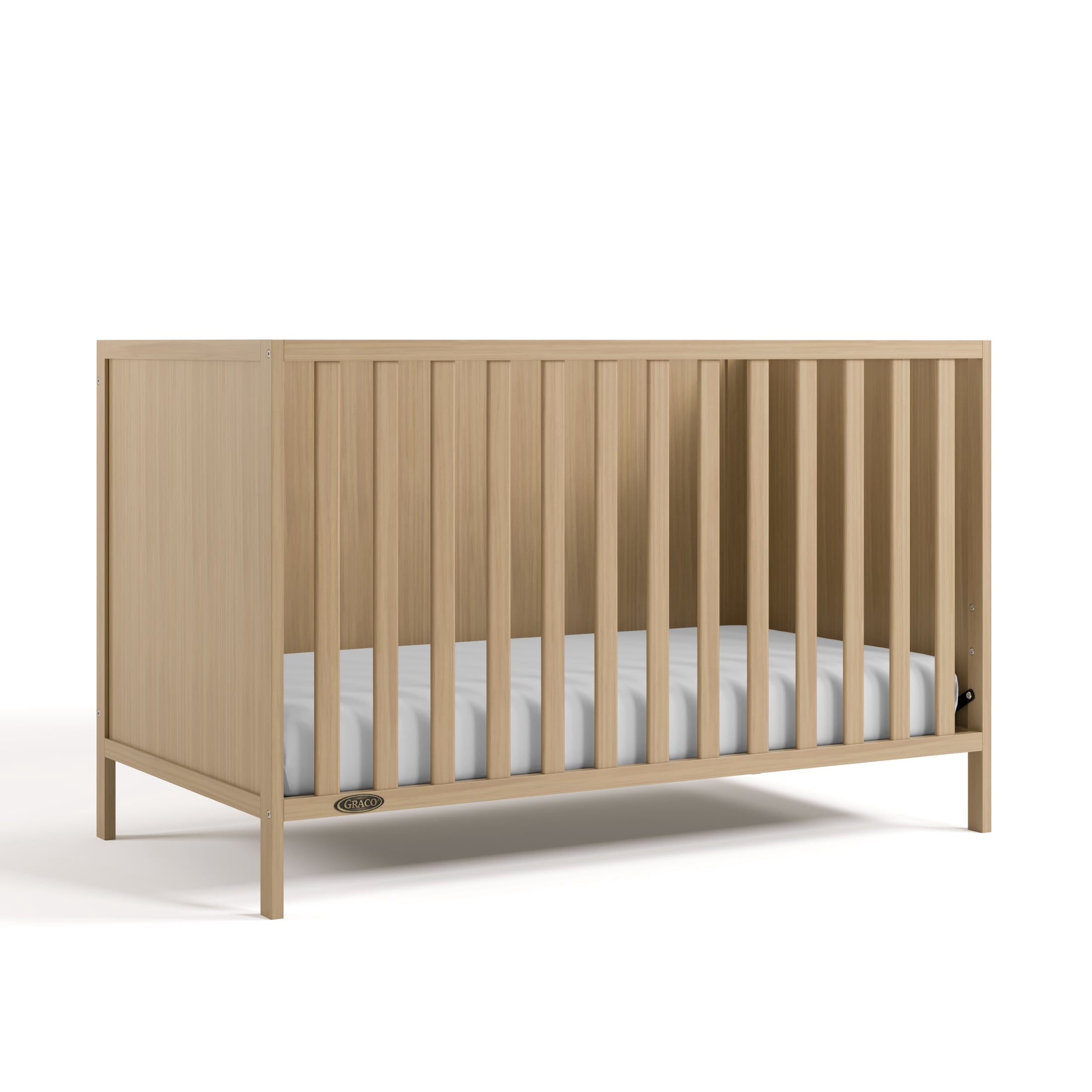 Graco Theo 3-in-1 Convertible Baby Crib, Driftwood