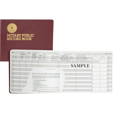 Dome, DOM880, Notary Public Book, 1 Each, Burgundy