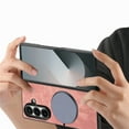 thumbnail image 5 of Decase Case for Samsung Galaxy Z Fold 7, Vintage Magnetic Shockproof Slim Leather Phone Case,Pink, 5 of 10