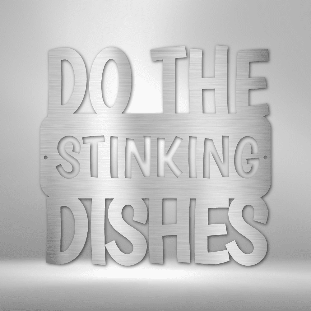 Do the Dishes Quote Steel Sign Laser Cut Powder Coated Home  Do the Dishes Quote Steel Sign Laser Cut Powder Coated Home & Office Metal Wall main image 1
