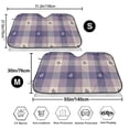thumbnail image 3 of Kdxio Heart Check Plaid Print Windshield Sun Shade,UV Rays and Sun Heat Protection,Sunshade for Car Windshield,Car Shade Front Windshield -, 3 of 6