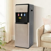 Shzicmy Bottom Loading Water Cooler Dispenser, 500W Hot & Cold Water Floor Standing