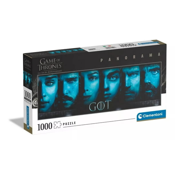 Rompecabezas Panorama Game Of Thrones Rostros 1000 Piezas Clementoni 39590