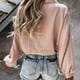 thumbnail image 4 of Cárdigan de manga larga con cuello en V para mujer, informal, liso, con botones, camisetas Fridja  BV0+4163, 4 of 4