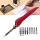 thumbnail image 3 of Bolígrafo de pluma bolígrafo tallado artesanal retro lápiz de inmersión de acero inoxidable para decoración de mesa de regalo de firma ANGGREK  Otros, 3 of 8