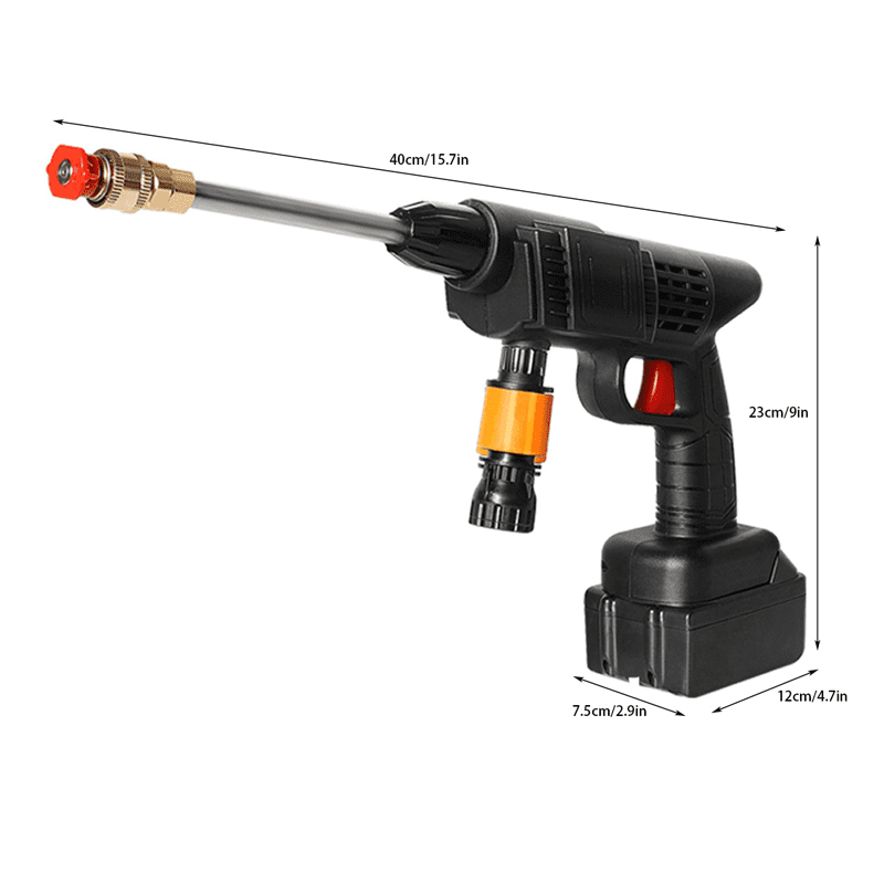 Naudhenm 350 Psi 2 Gpm Battery-Powered Pressure Washer with Quick Connect Tips