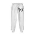 thumbnail image 5 of HSHMT Suits for Women 2 Piece Women's 2 Piece Outfits Butterfly Print Hoodies Pullover Sweatshirt Sweatsuits Joggers Pants With Pockets, 5 of 5