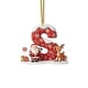 thumbnail image 2 of Decoraciones de Árbol de Navidad 2D Acrílico Decoración Carta Colgante con 26 Letras Diy Navidad Decoración Del Hogar Ornamentos Del Árbol de Navidad, 2 of 2