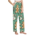 thumbnail image 2 of FORMRS Women's Pajama Pants with Pockets Soft Comfy Loungewear Sleep Bottom, Sizes S-2XL, Christmas Gingerbread, 2 of 8