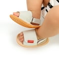 thumbnail image 4 of Newborn Baby Girl Boy Summer PU Leather Sandals Anti-slip Prewalker Kids Soft Sole Crib Shoes 0-18M, 4 of 10