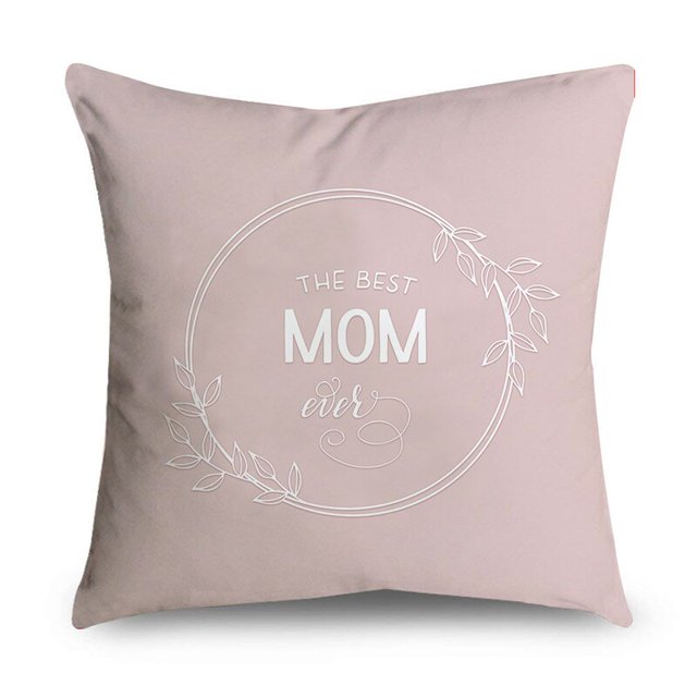 NIGHTWISH Simple Style Mother's Day Pillowcase Gifts Love Letters Design Cushion Cover 40/45/50cm50CMx50CM(19.68inch) Gao Jinjia LED
