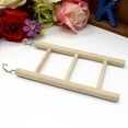 Walbest Wooden Bird Ladder for Cage, Bird Parrot Step Ladders Toys