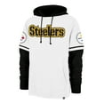 thumbnail image 2 of Men's '47 White Pittsburgh Steelers Trifecta Shortstop Pullover Hoodie, 2 of 3