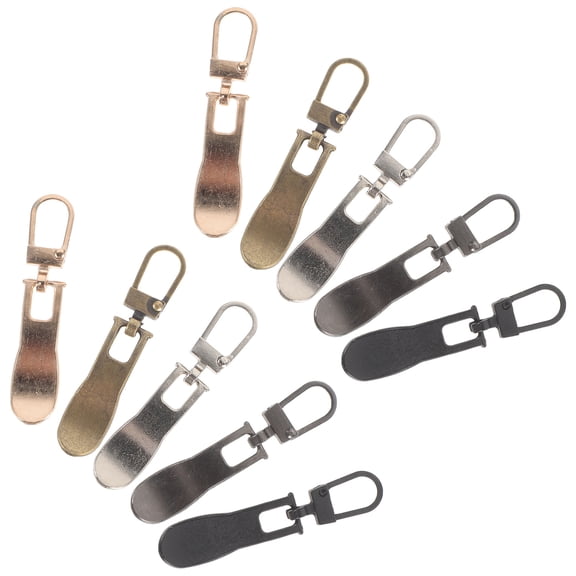 Raindrops Durable Golden Zipper Pull Tabs for Clothing and Luggage 10Pcs