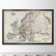 thumbnail image 4 of Pastel Map of Europe - Barnwood Framed Canvas - 18 x 24 - Black, 4 of 4