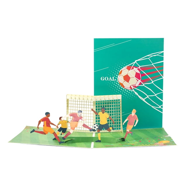unbranded Football Thank You Card 3D Design Paper for Teens Soccer Parties 1Pack