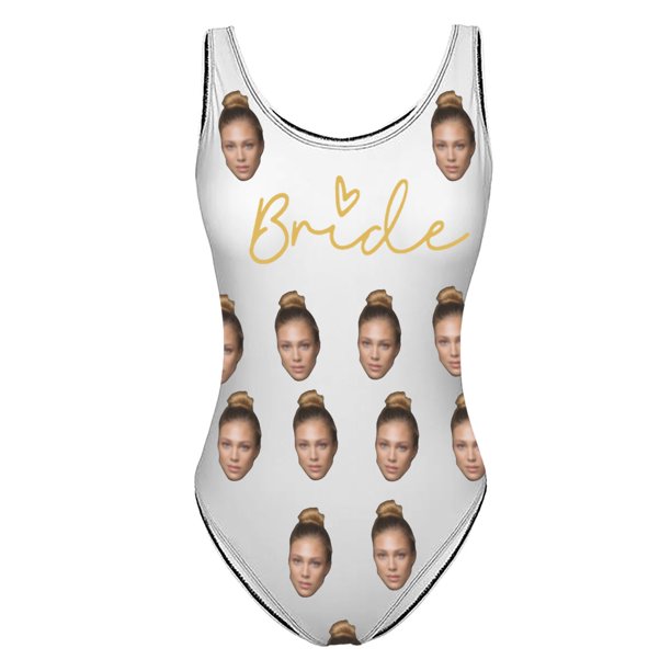 MKLEKYY Trajes De Baño Mujer Women Fashion Diy Letter Print Piece Swimsuit Sexy Bikini Swimwear Bathing Sleeveless Backless Swimsuit 309