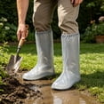 thumbnail image 6 of KojanyuRain Shoe Covers 6pairs Reusable PVC Thickened, Zipper Water Resistant Overshoes for Outdoor Walking, 6 of 6