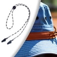 thumbnail image 2 of Clip para correa de sombrero, cordón para la barbilla, cordón para sombrero para días de viento, sujetador para sombrero de pesca Negro Gris, 2 of 9