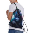 thumbnail image 3 of Demon Slayer Classic Drawstring Bag, Collapsible, Sports, Fitness, Drawstring Bag, Unisex, Beach Sports Travel Bag Medium, 3 of 8