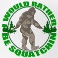 thumbnail image 2 of CafePress - Rather Be Squatchin G - Adjustable Unisex Printed Trucker Hat with Mesh Back, 2 of 10