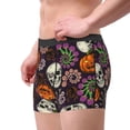 thumbnail image 4 of Daiia Halloween With Skull Men's Underwear Boxer Briefs, Cotton Stretch Moisture-Wicking Underwear-Medium, 4 of 9
