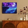 thumbnail image 4 of wolf night sky fantasy art Canvas Wall Art Canvas Print Wall Decorations, Wall Art  Ready To Hang Room Home Art Decor, 4 of 6