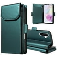 thumbnail image 6 of ELEHOLD Wallet Case for Samsung Galaxy A36 5G, Luxury PU Leather Shockproof Magnetic Flip Kickstand Card Slots Cash Pocket Wallet Case With Detachable Lanyard, Green, 6 of 11