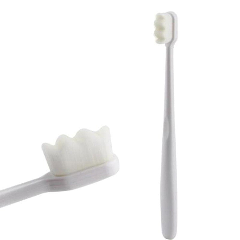 ZZSuper soft bristle toothbrush Ultrafine toothbrush with holder deep