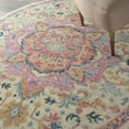thumbnail image 4 of Nourison Passion Bohemian Ivory/Pink 4' x ROUND Area Rug, (4 Round), 4 of 10