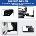 thumbnail image 5 of HOUGEET Cargo Carrier Hitch Mount Heavy Duty 60" x 24" x 14.4" 500 Lbs Capacity Folding Trailer Hitch Cargo Rack Steel Rear Luggage Basket Fits 2" Receiver for Car & SUV, 5 of 9